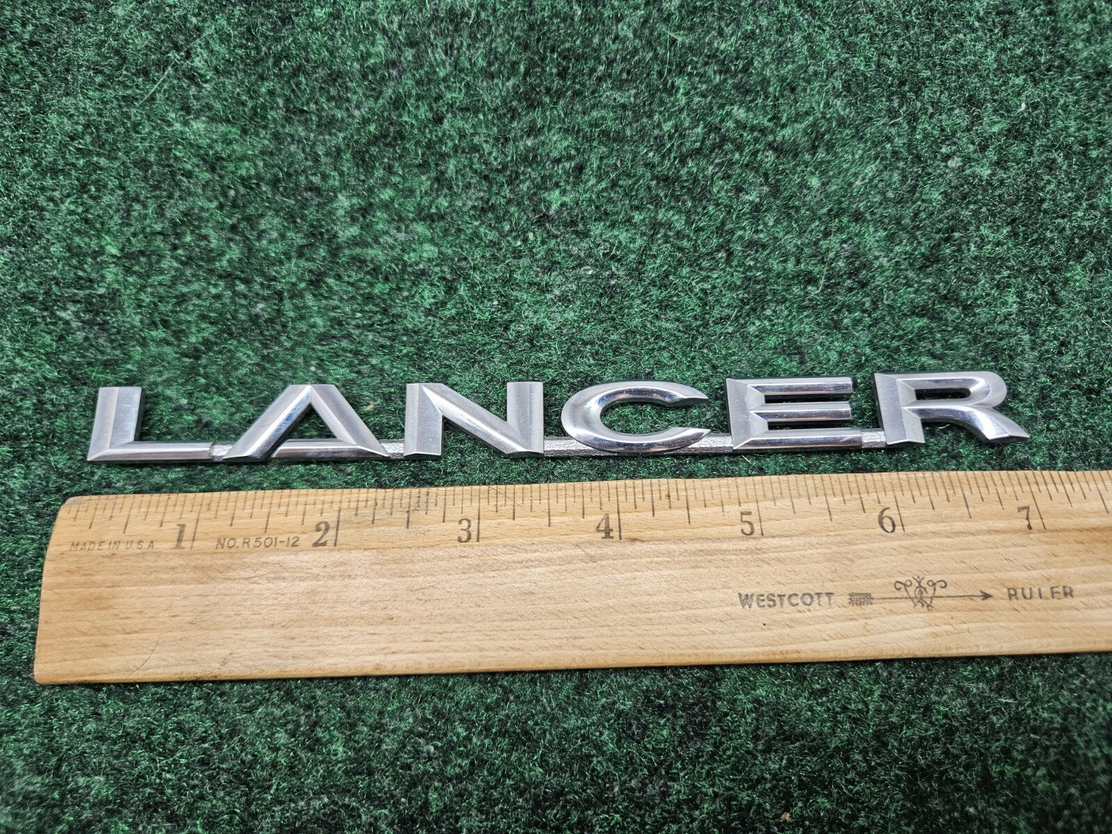 Genuine Mitsubishi 7415A112 Trunk Lancer Name Plate Emblem Logo Oem Chrome GL1