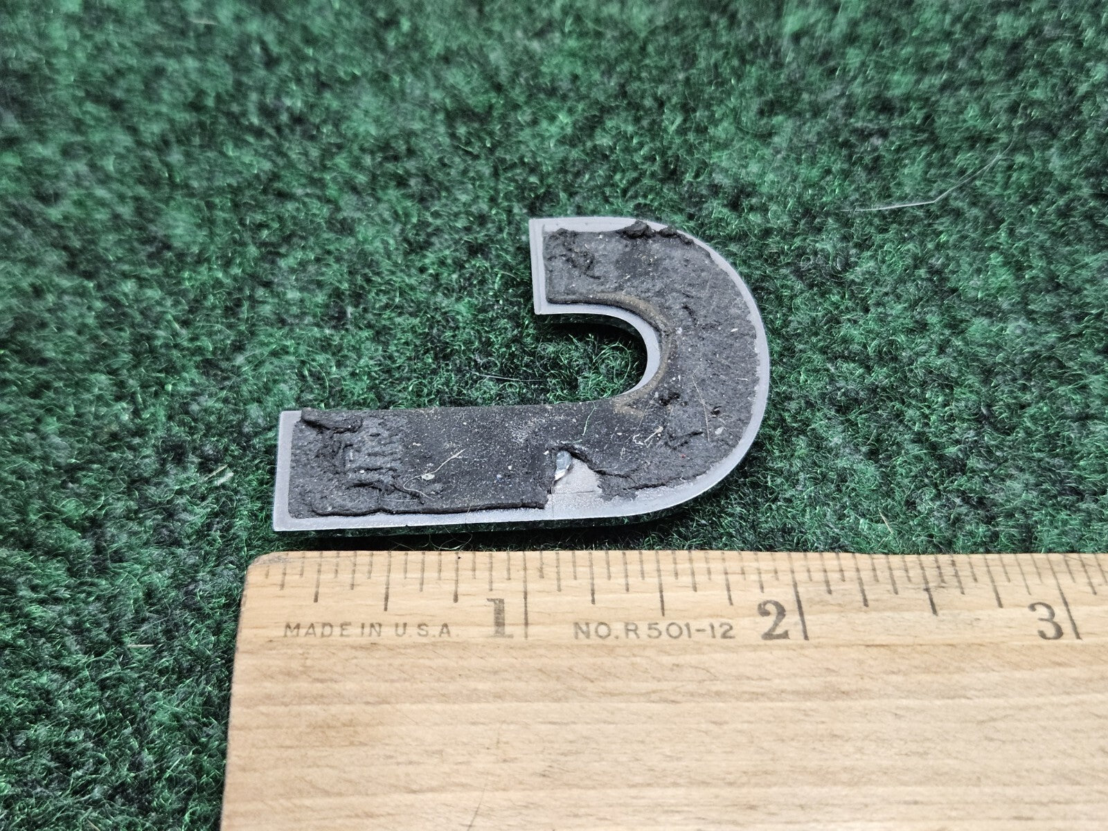 Jeep OEM "J" Chrome Hood Hatch Sign Letter Emblem Badge Logo Nameplate 7S6