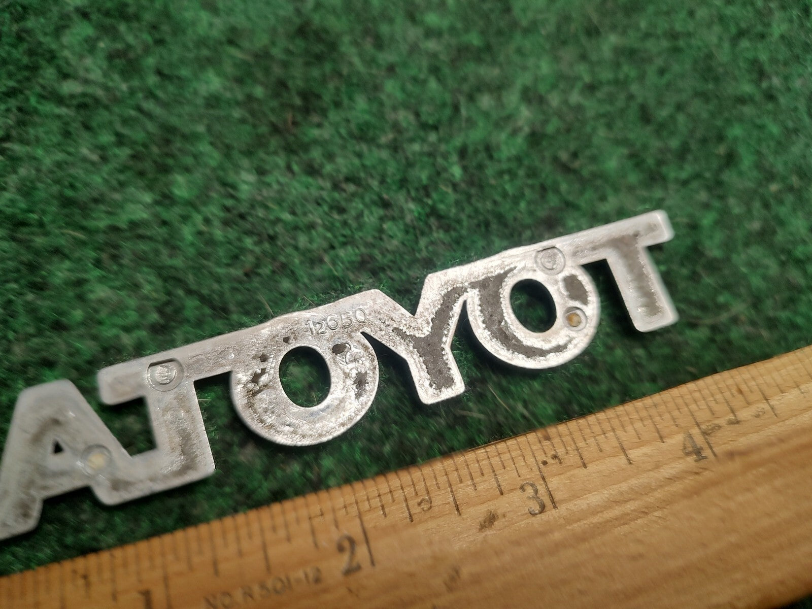 Toyota 1993-1997 Corolla Chrome Rear Trunk Emblem Badge Logo Nameplate 12650 3S6