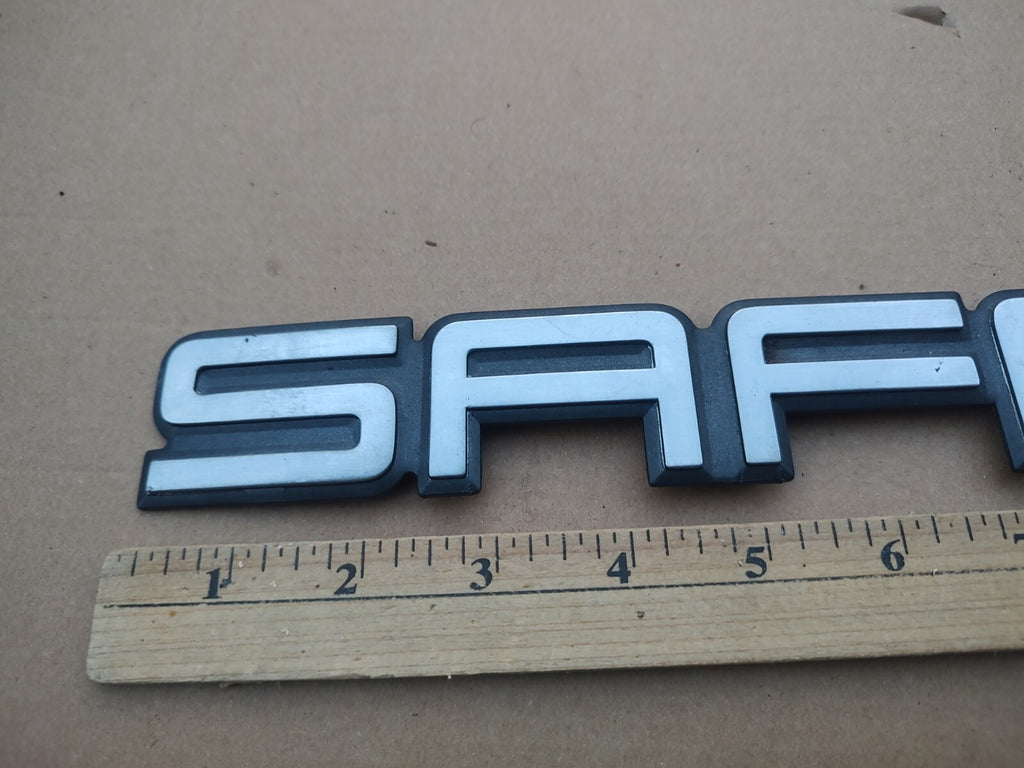 1995-2005 GMC SAFARI EMBLEM 12" LETTERS LOGO SYMBOL BADGE REAR DOOR SILVER 7S4