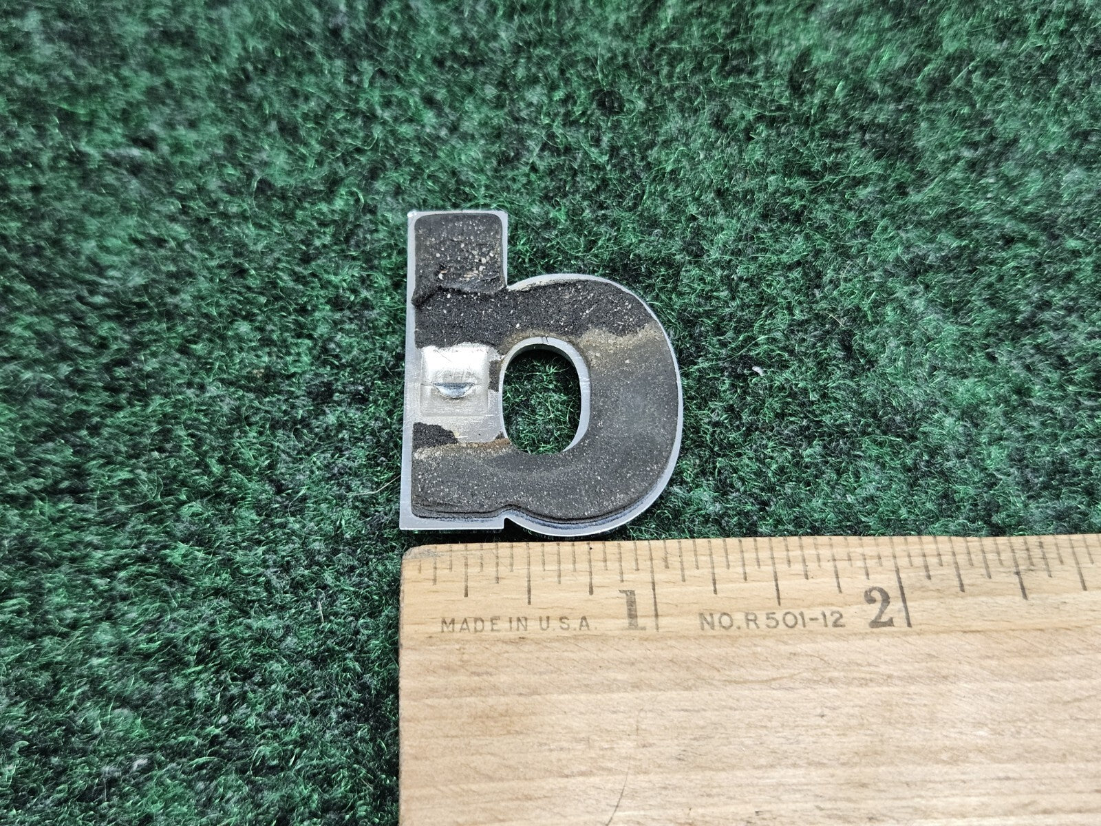 Jeep OEM "P" Chrome Hood Hatch Individual Letter Emblem Badge Logo Nameplate 7S9