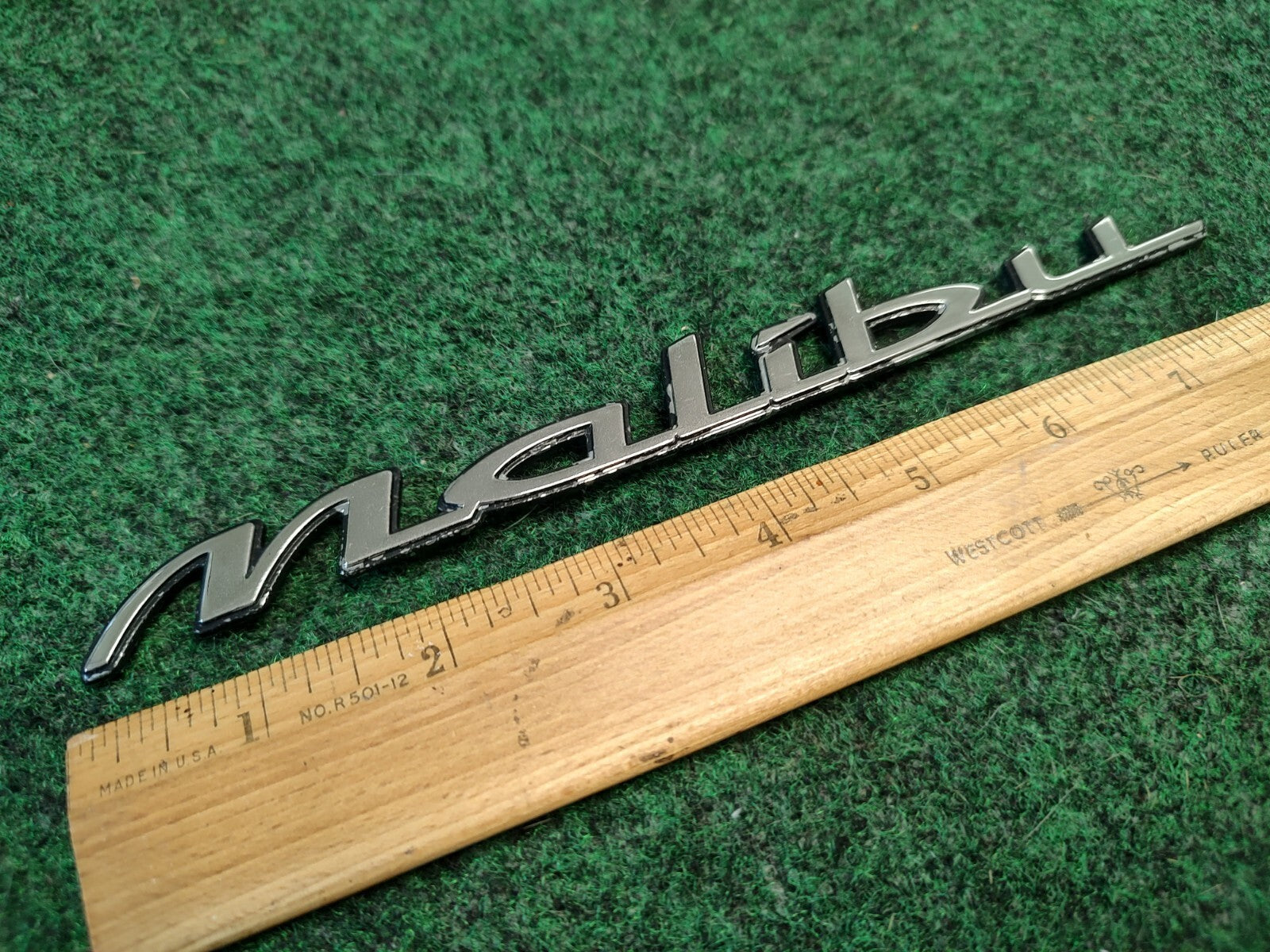 1997-2003 Chevy Malibu Chrome Rear Emblem Badge Logo Nameplate Name Plate 2S8