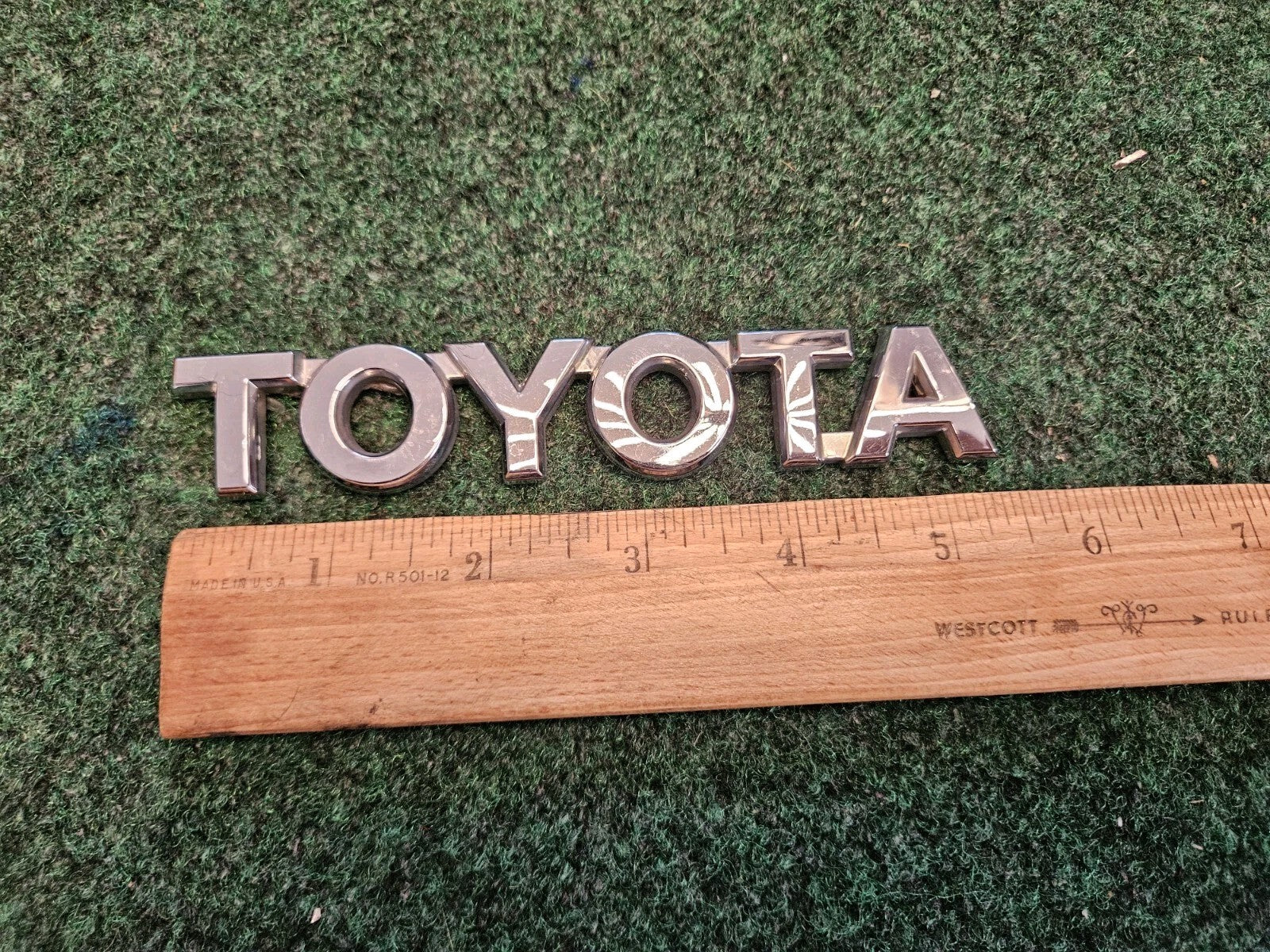 Toyota Rear Trunk Lid Emblem Name Plate Nameplate 5.5" Chrome OEM 5M4