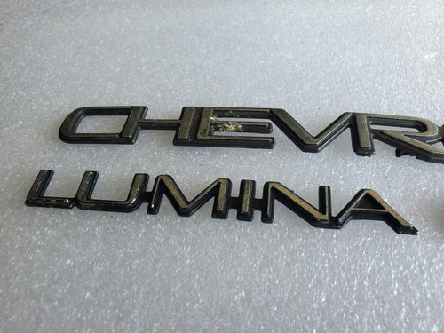(3) Chevy OEM Classic Rear Trunk Emblem Badge Logo Nameplate Name Insignia VNTG