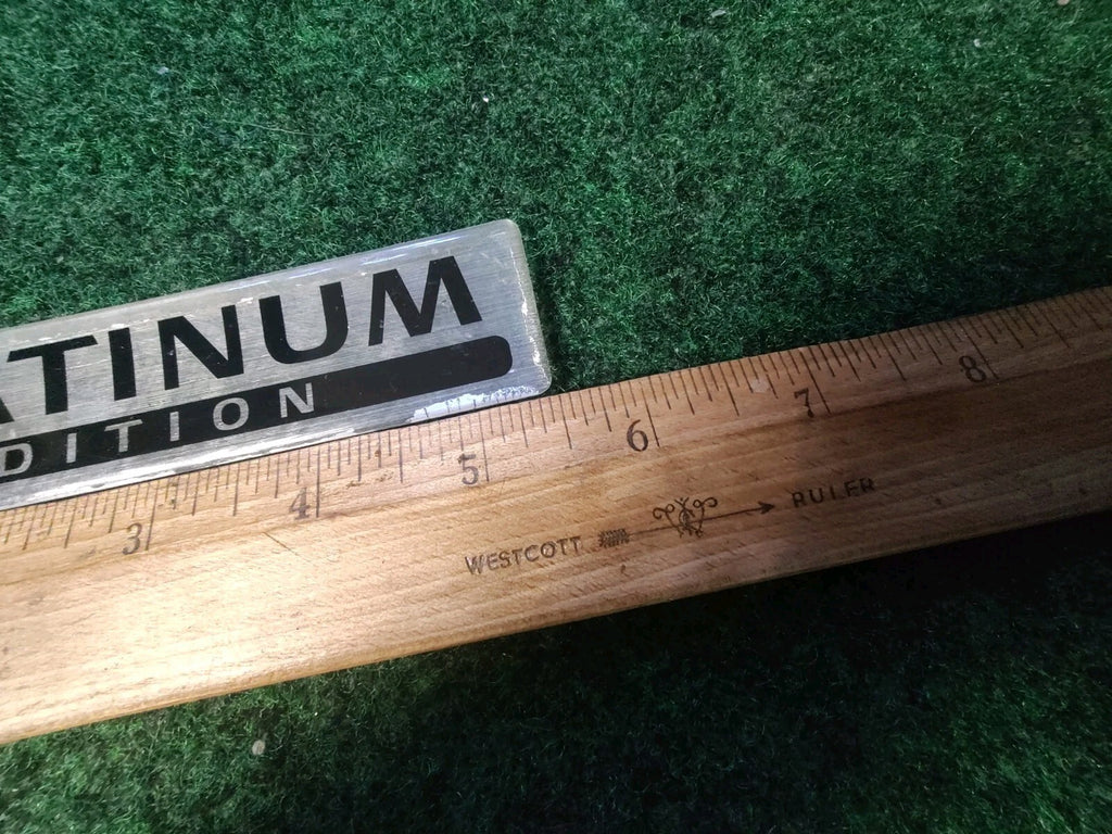 Platinum Edition Emblem Sticker Decal Badge Trunk Fender Nameplate OEM 4S3