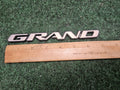 OEM Pontiac Grand Prix GT Emblem "GRAND" PRIX GT Badge Logo 2004–2008 Silver 5M3