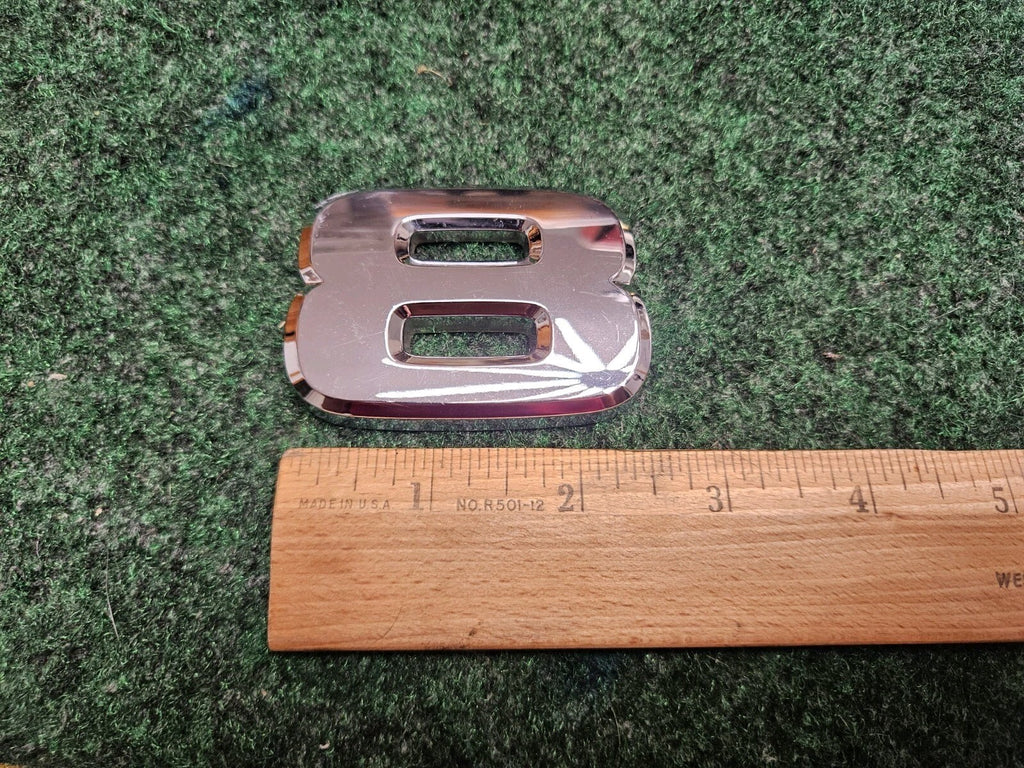 OEM 3D "8" Chrome Individual Number Lettering Emblem Badge Logo Nameplate 7S6