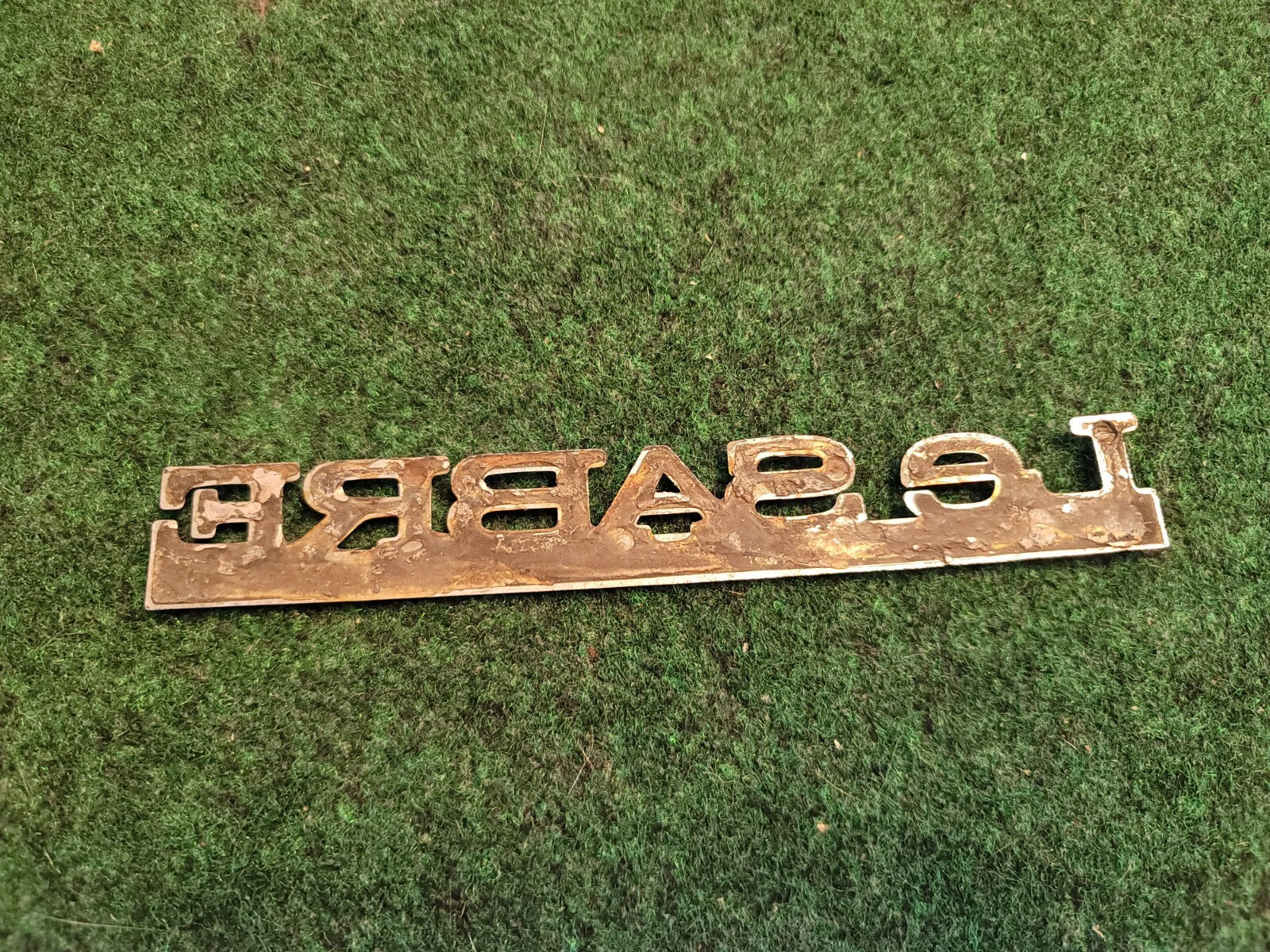 BUICK LESABRE CUSTOM - OEM EMBLEM BADGE SYMBOL LOGO NAME PLATE 9L6
