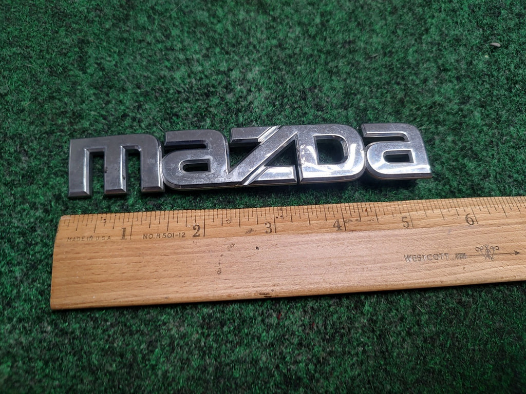 Mazda OEM Chrome Plastic 5.5" Emblem Badge Logo Nameplate Name Plate 1S1
