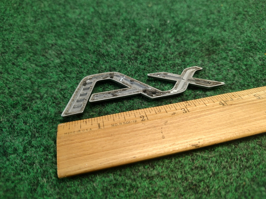 2004-2006 Scion xA Emblem Logo Badge Symbol Rear Tailgate Trunk Silver Gray 3S7