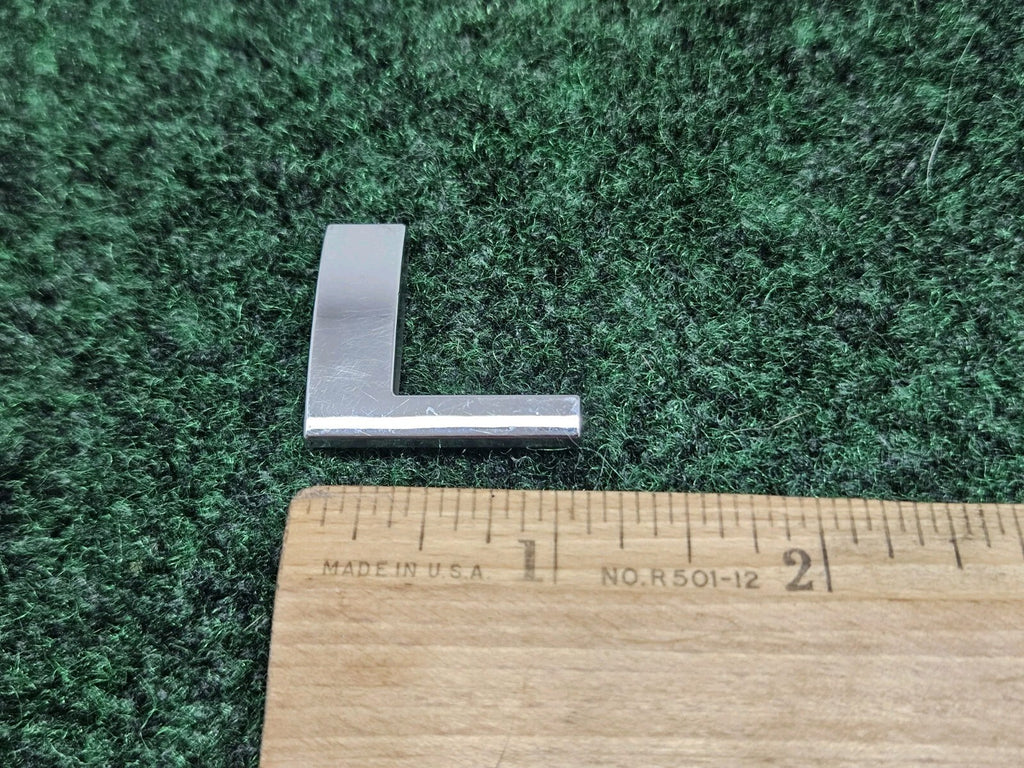 OEM "L" Chrome Individual Letter Lettering Emblem Badge Logo Nameplate 7S6