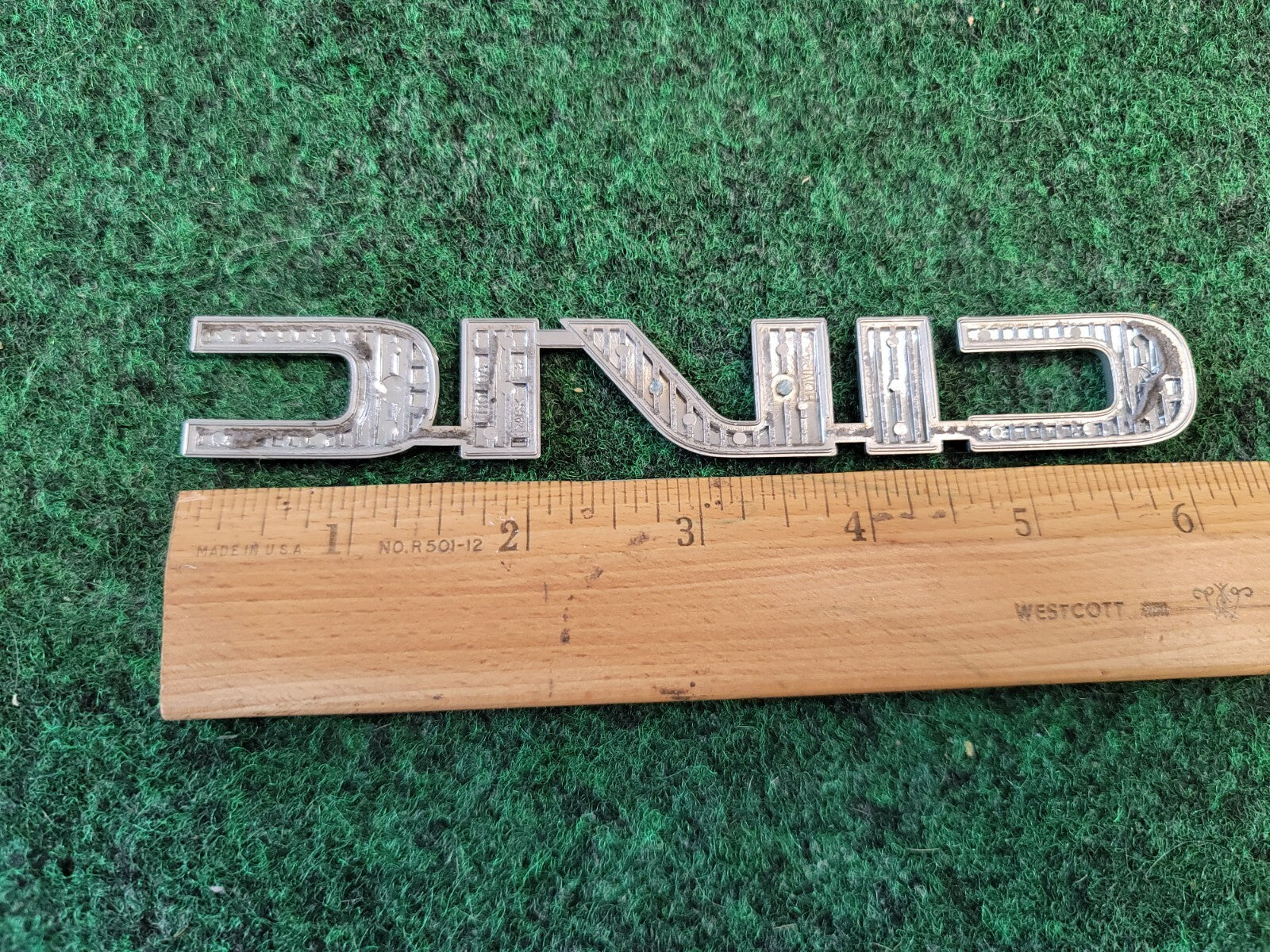 01 02 03 04 05 HONDA CIVIC COUPE SEDAN REAR LID EMBLEM LOGO BADGE SIGN OEM 1M4