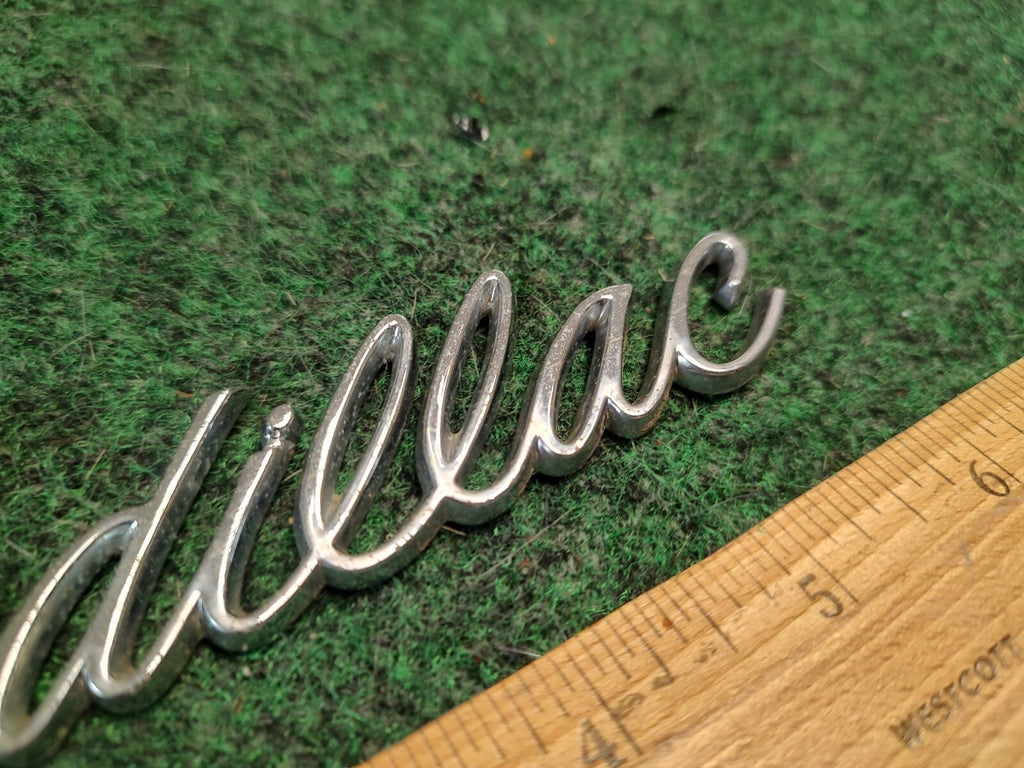 Cadillac Chrome Plastic 6inch Emblem Badge Logo Nameplate Name Plate 3S4