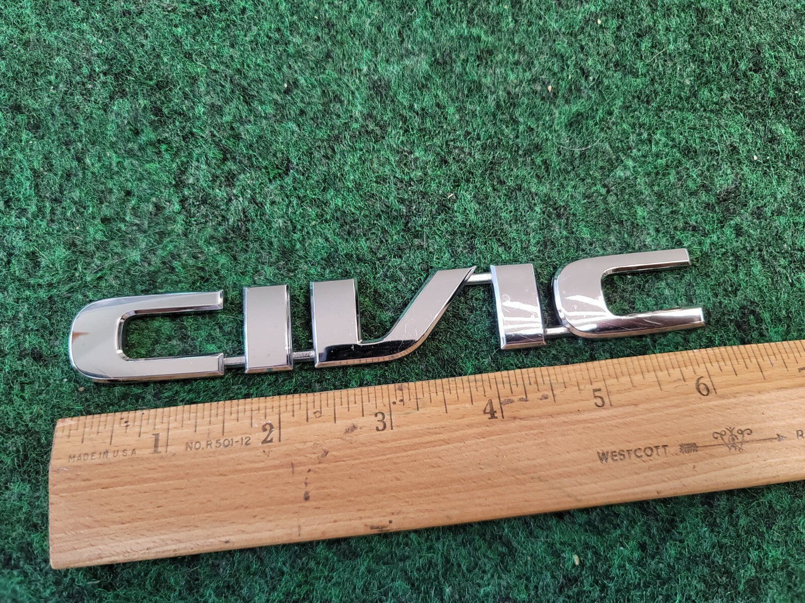 01 02 03 04 05 HONDA CIVIC COUPE SEDAN REAR LID EMBLEM LOGO BADGE SIGN OEM 1M4