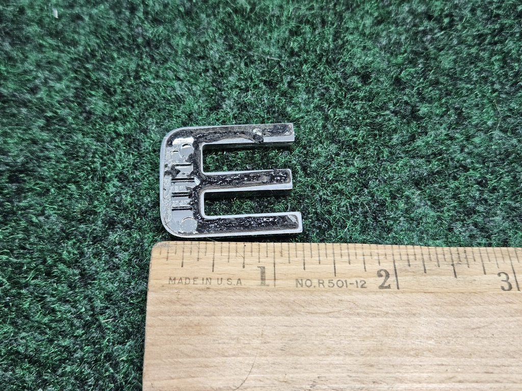 OEM "E" Chrome Hood Hatch Side Individual Letter Emblem 3D Logo Nameplate 7S8