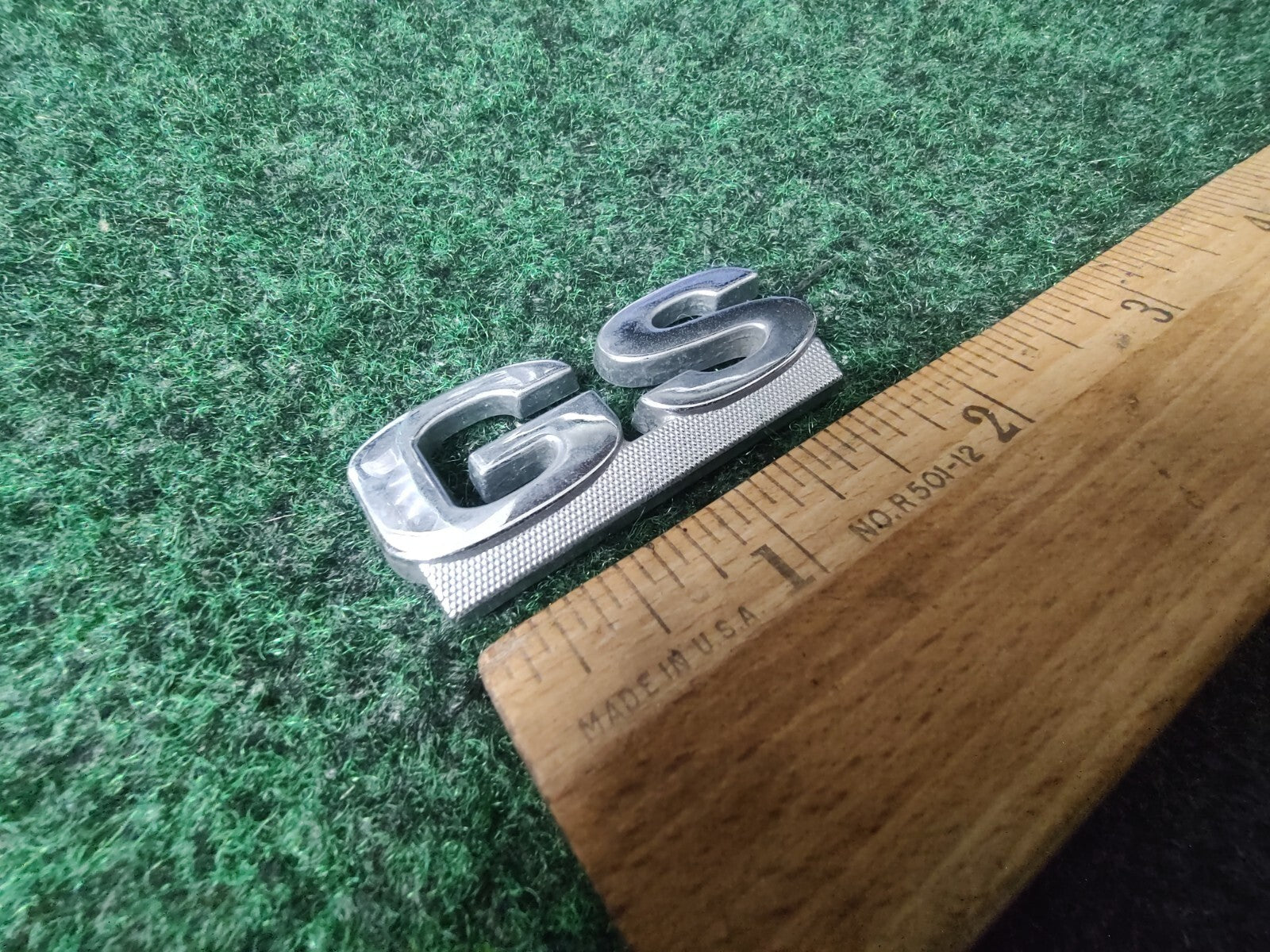 00 01 02 03 MERCURY SABLE " GS " REAR GATE EMBLEM BADGE SYMBOL LOGO USED OEM 8L3