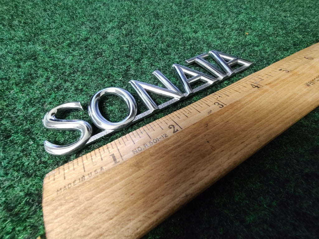 02 03 04 05 HYUNDAI SONATA REAR GATE CHROME EMBLEM LOGO BADGE OEM NAME PLATE 4S4
