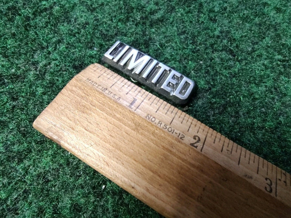 Limited Chrome Metal Emblem Badge Logo Nameplate Name Plate 3S6