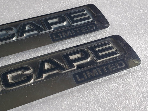 (2)08 09 10 11 12 FORD ESCAPE LIMITED REAR GATE CHROME EMBLEM LOGO BADGE OEM 2L3