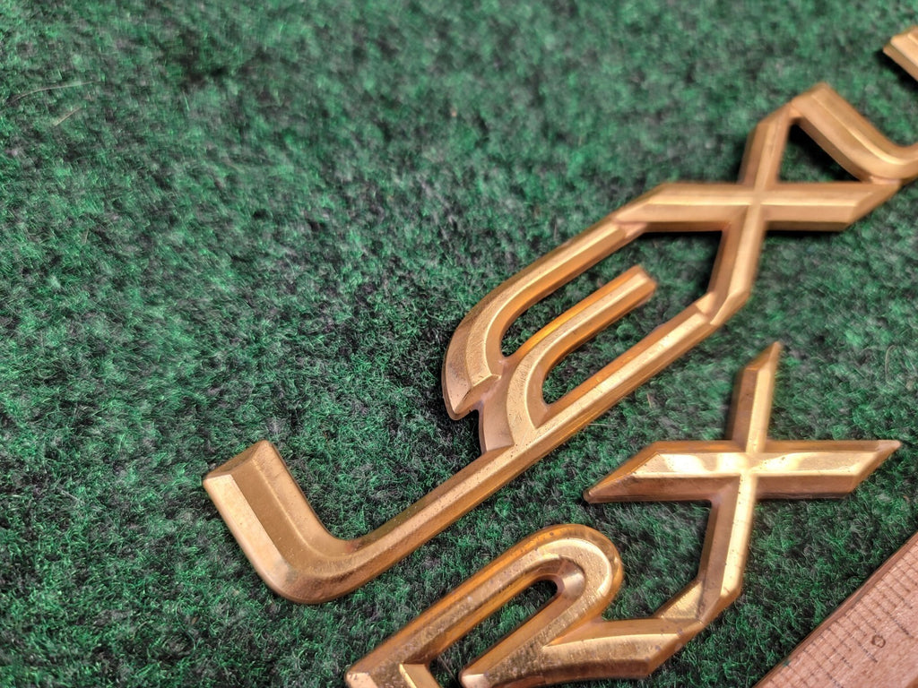 1999-2003 Lexus RX Rear Tail Lift Gate Tailgate Nameplate Emblem Gold OEM 1M8
