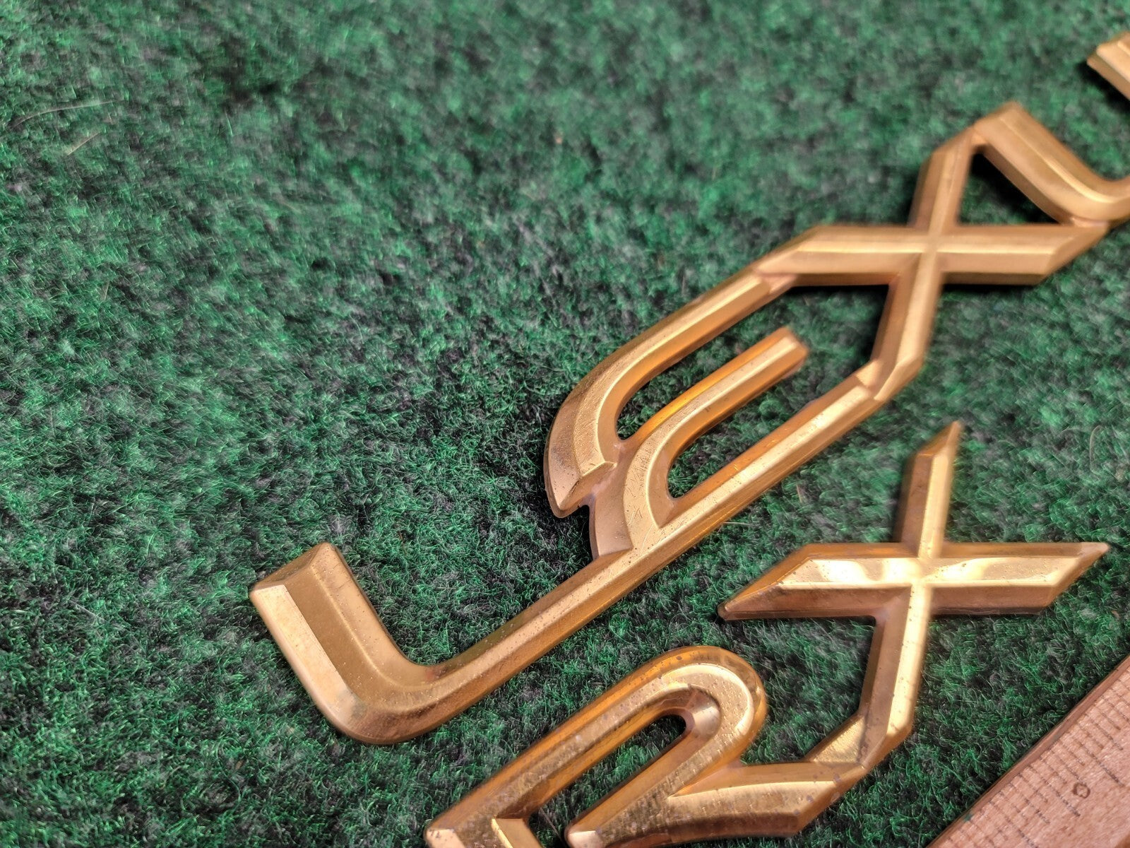 1999-2003 Lexus RX Rear Tail Lift Gate Tailgate Nameplate Emblem Gold OEM 1M8