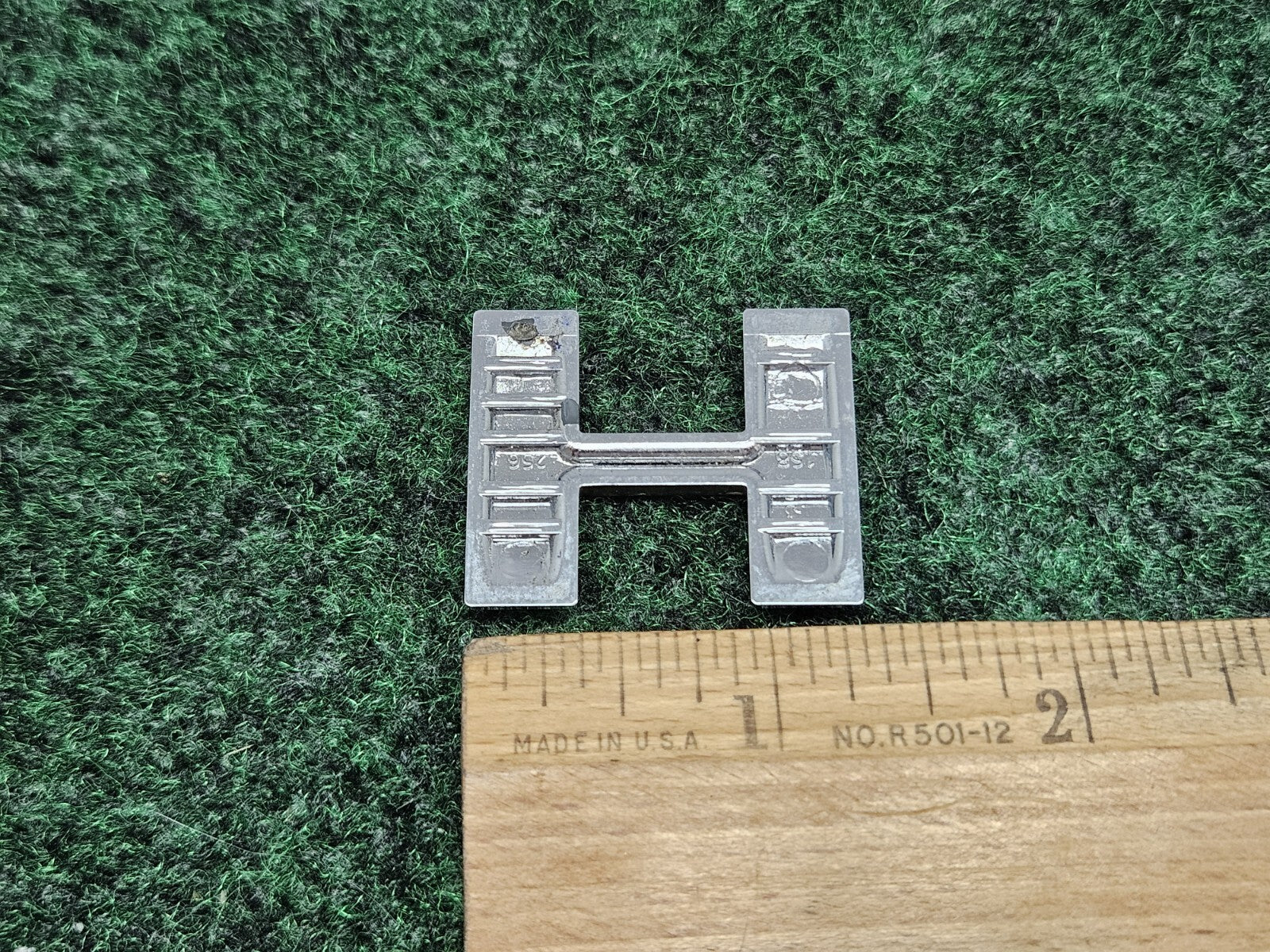 OEM "H" 3D Chrome Individual Letter Lettering Emblem Badge Logo Nameplate H 7S9