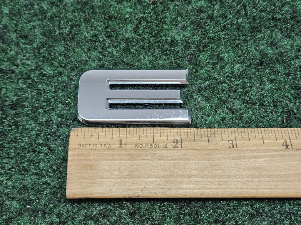 OEM Chrome "E" Hood Hatch Individual Letter Emblem Badge E Logo Nameplate 2S2