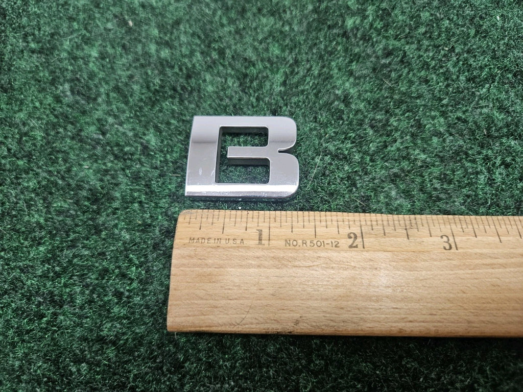 OEM "B" Chrome B Individual Letter Lettering Emblem Badge Logo Nameplate 3D 7S7