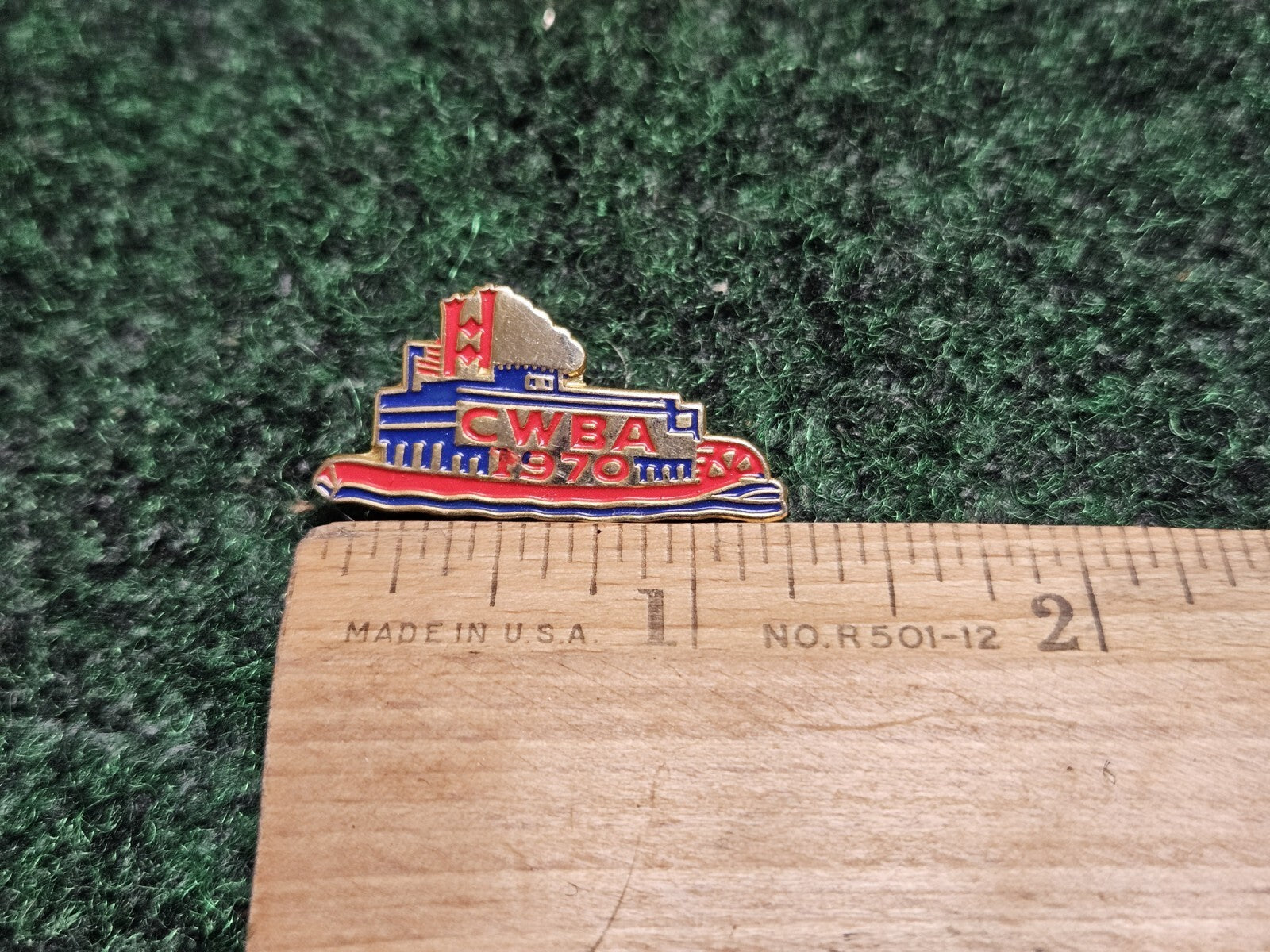 1970 CWBA California Women's Bowling Association Steamboat Pin