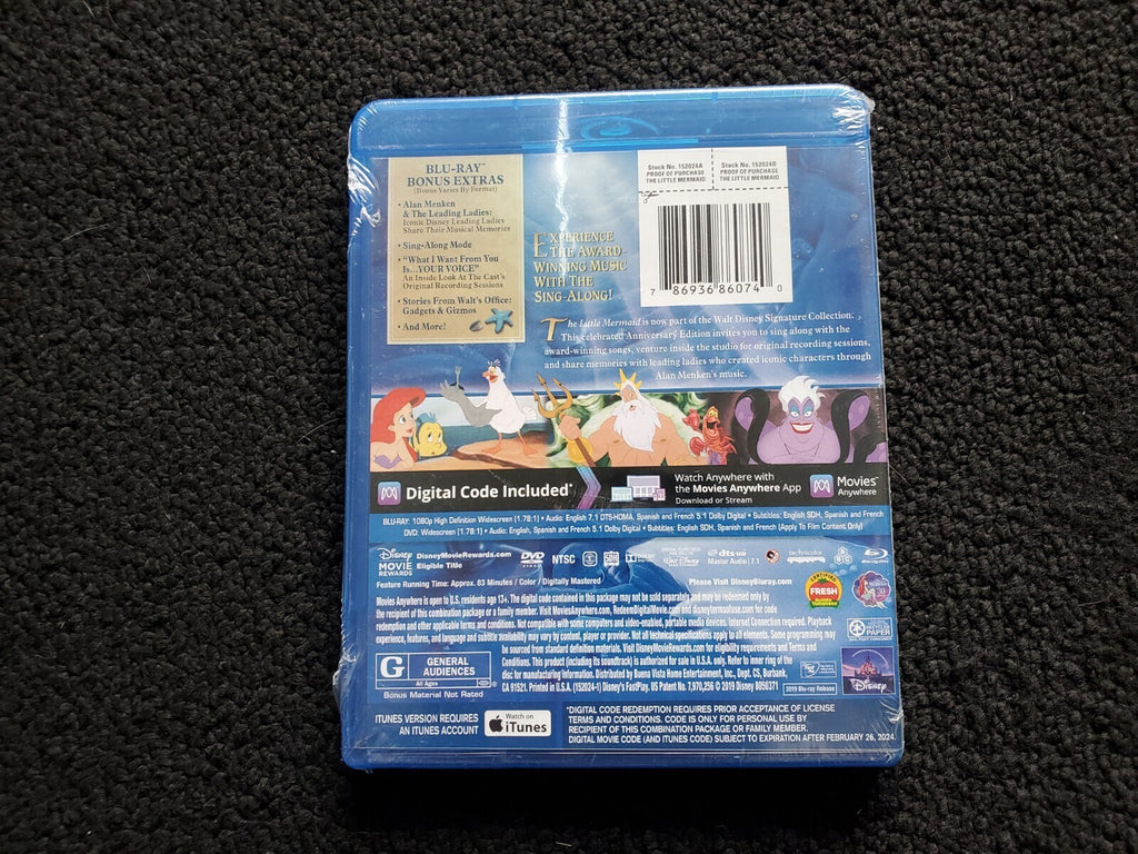 📀 The Little Mermaid Anniversary Edition DVD NEW SEALED