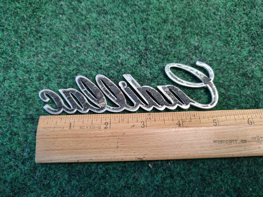 Cadillac OEM Chrome Plastic Script Emblem Badge Logo Nameplate Name Plate 4S4