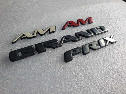 (4) Pontiac OEM Grand Am Prix Emblem Badge Logo Nameplate Name Plate VNTG