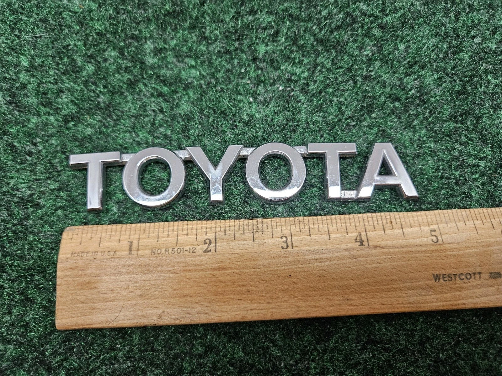 Toyota Rear Trunk Lid Emblem Name Plate Nameplate 5" Chrome OEM GL2
