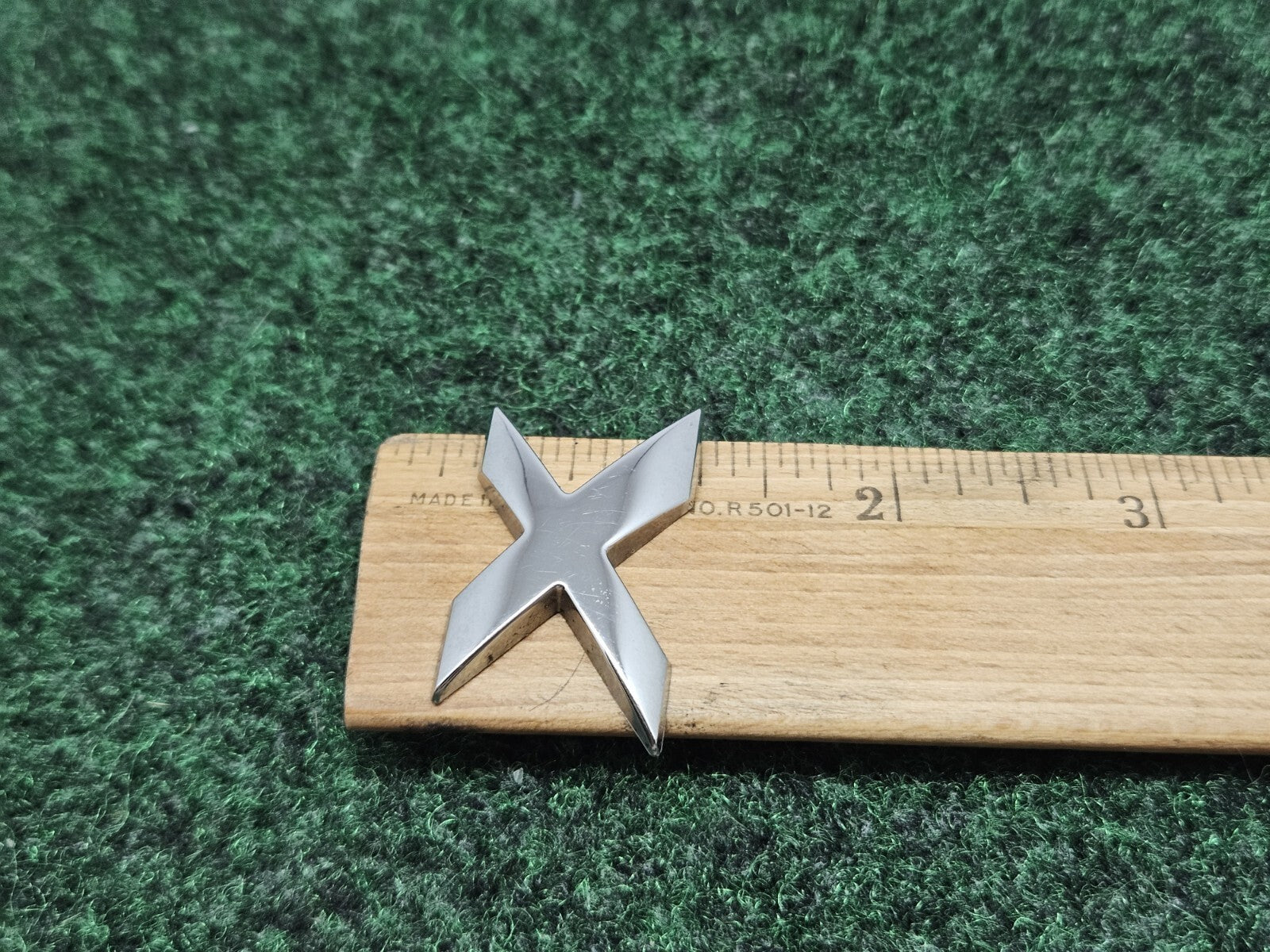 OEM "X" 3D Chrome Individual X  Letter Lettering Emblem Badge Logo Nameplate 2S2