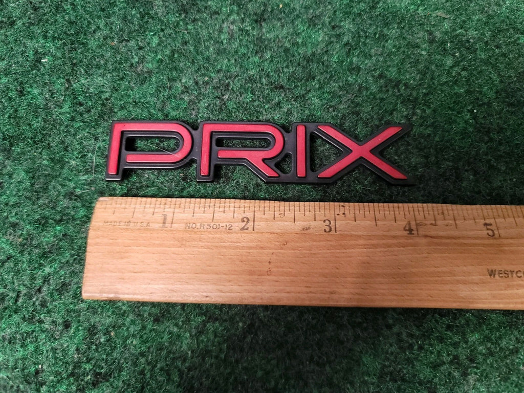 1997 1998 1999 2003 Pontiac Grand "Prix" Door Name Plate RED NAMEPLATE OEM 5S8