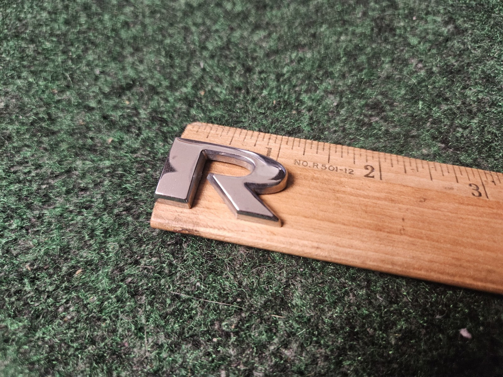 Chrysler Rear Emblem Logo Badge Letter R Chrome OEM 3L6