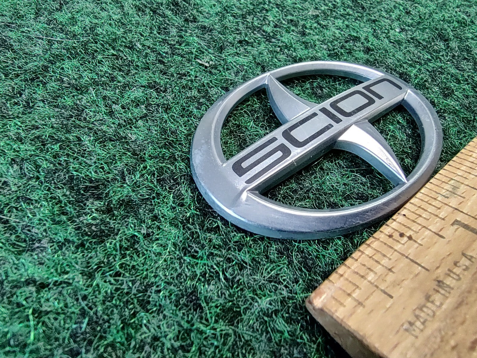 Scion 2" Wide Emblem Badge 2912 UNKNOWN Year Model OEM 2M9