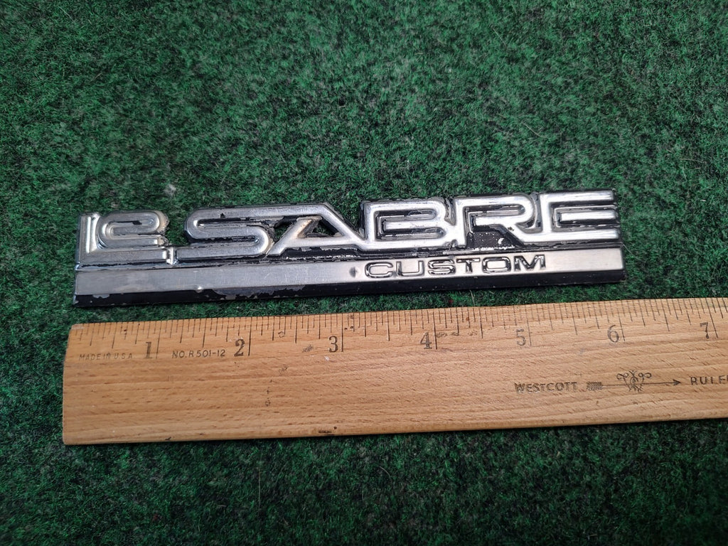 Vintage Buick LeSabre Custom Emblem Badge OEM 80s 90s Metal Trim Nameplate 4S4