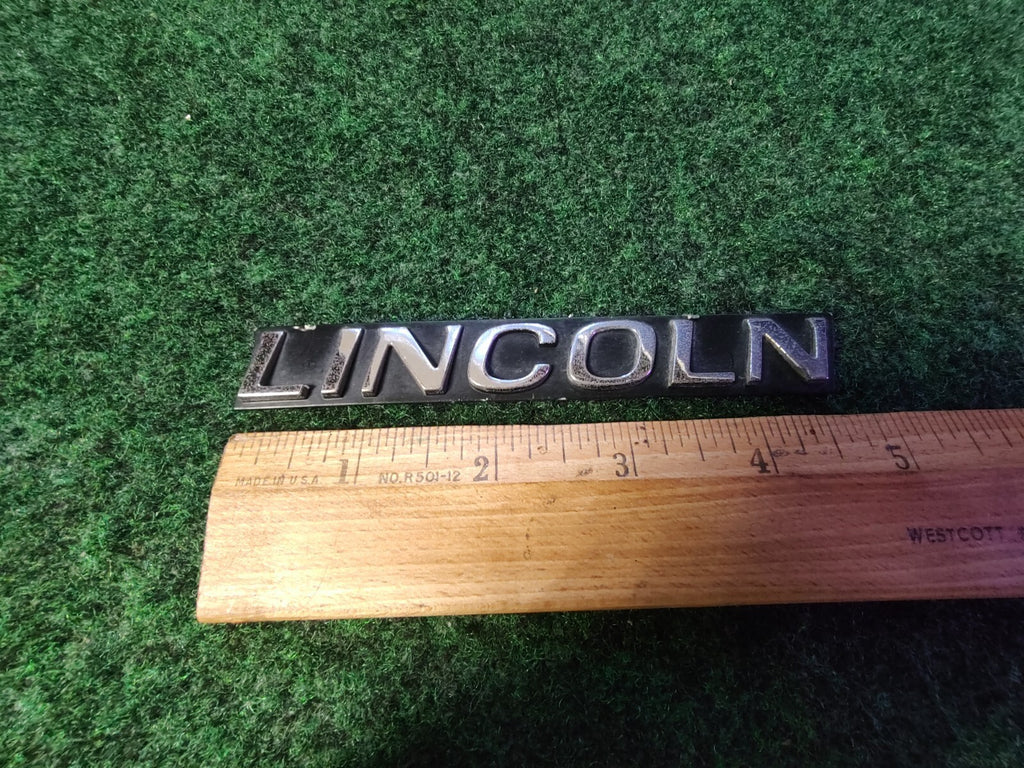 Lincoln OEM  Plastic Vintage Emblem Badge Logo Nameplate Name Plate 4.75" 6S4