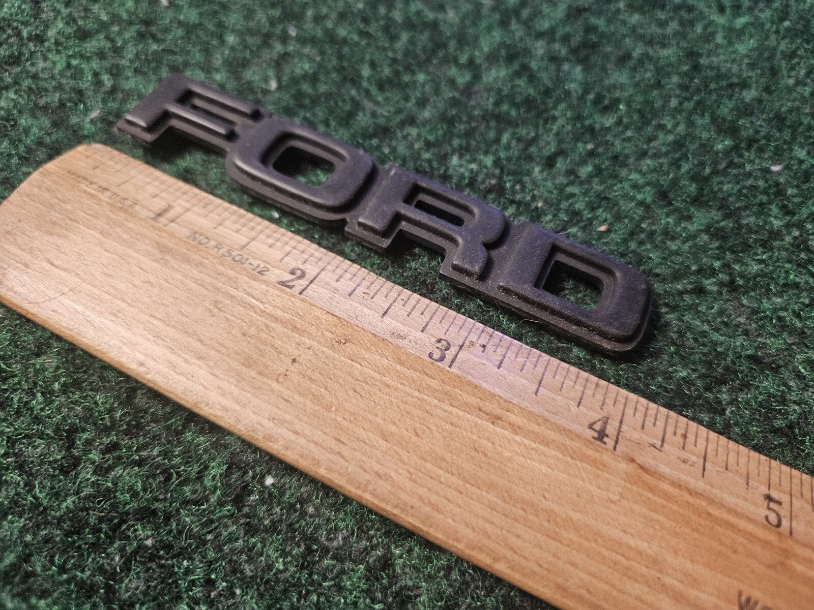 Ford OEM Vintage 4" Emblem Badge Logo Nameplate Name Plate E0ZB-8C046-AWA 4M8