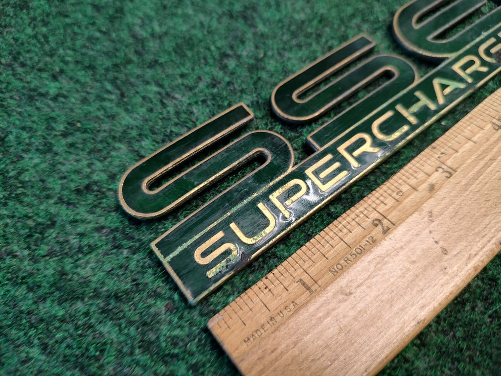 Pontiac SSEi Supercharged Green Metal Emblem Badge Logo Nameplate Name Plate 5S1
