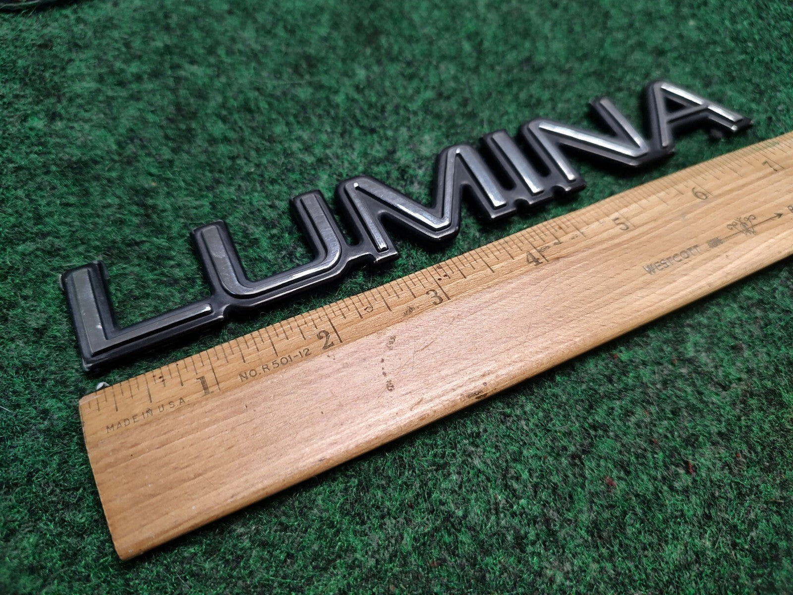 Chevy OEM Lumina Chrome 7" Emblem Badge Logo Nameplate Name Plate Insignia 1S1
