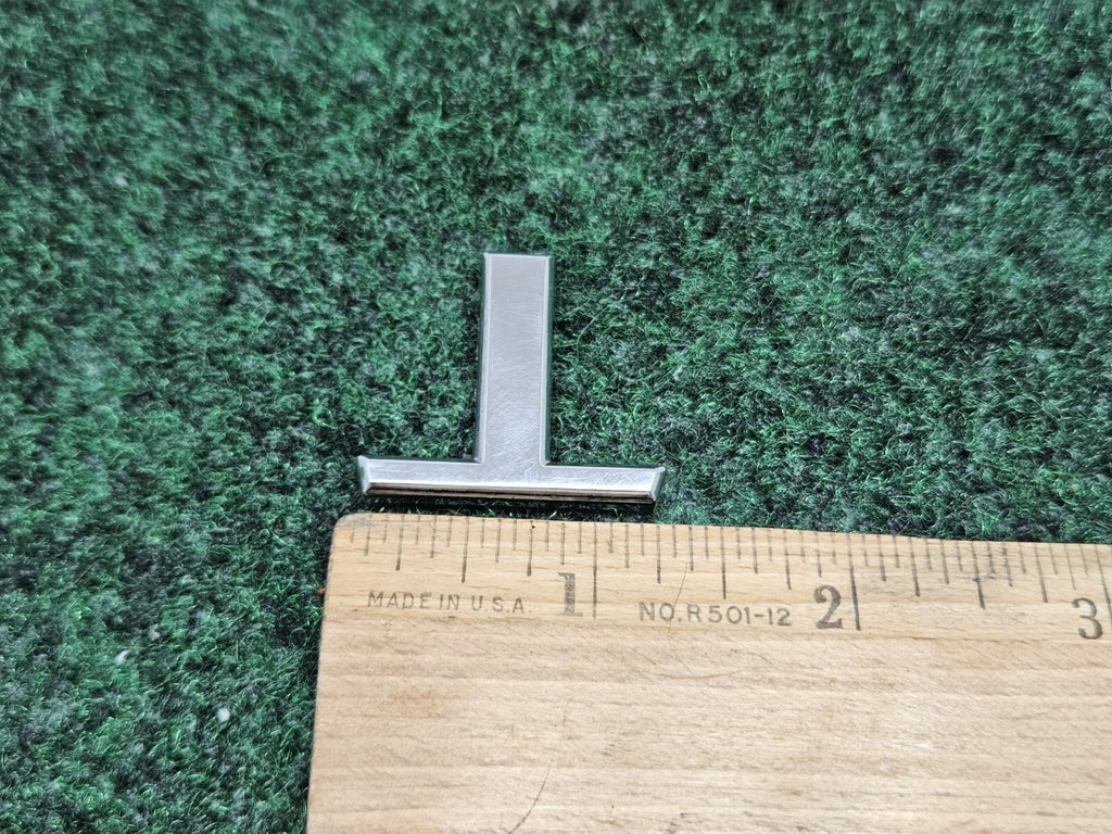 OEM "T" Chrome Individual Letter Lettering Emblem Badge Logo Nameplate 7S8