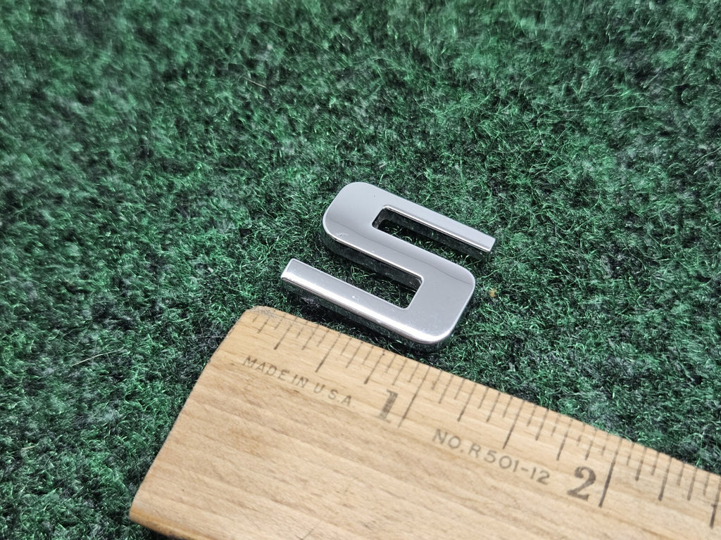 OEM "5" Chrome Individual Number Lettering Emblem Badge Logo 3D Nameplate 7S9