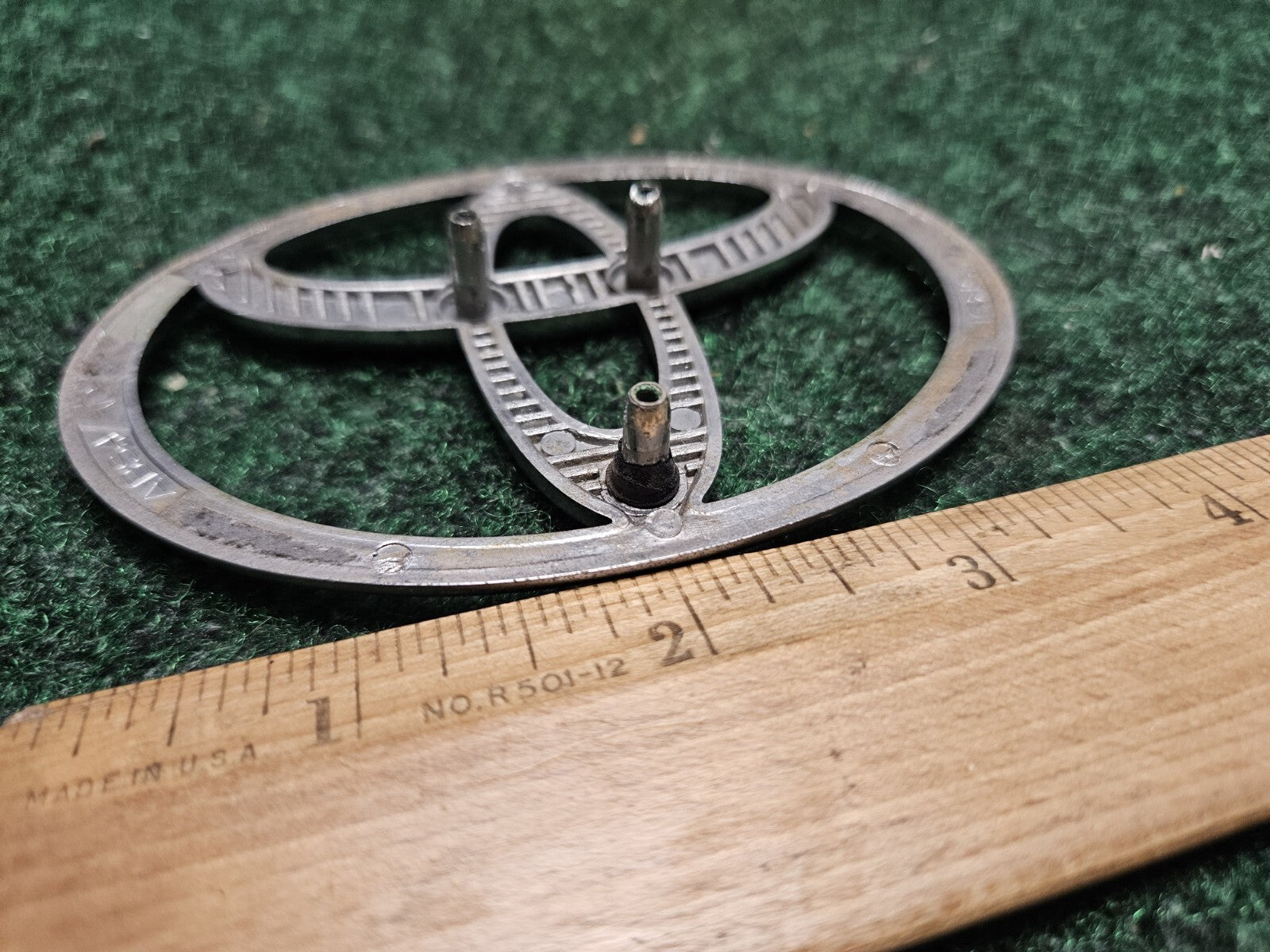 Toyota Chrome Emblem Logo Symbol Unknown Name Plate Model ~4" 5M3