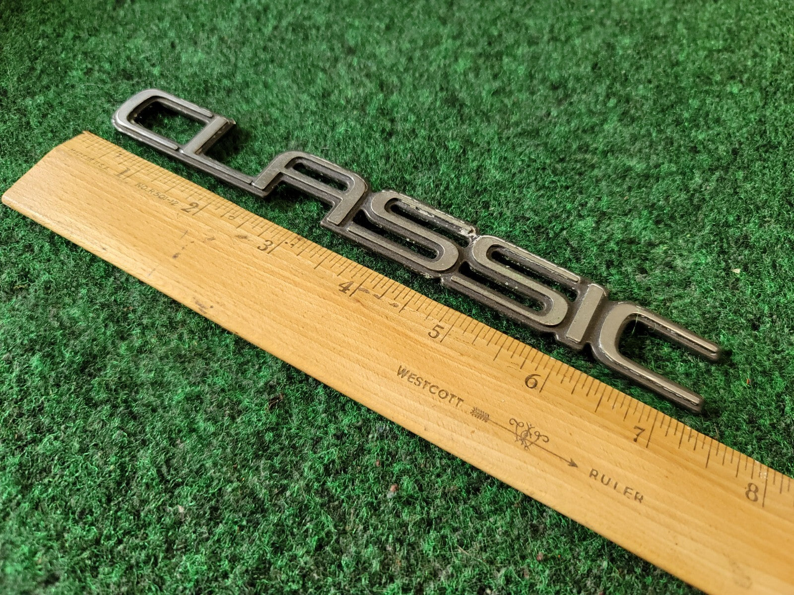 Chevy OEM Caprice Classic Chrome Emblem Badge Logo Nameplate Name Plate 9L9