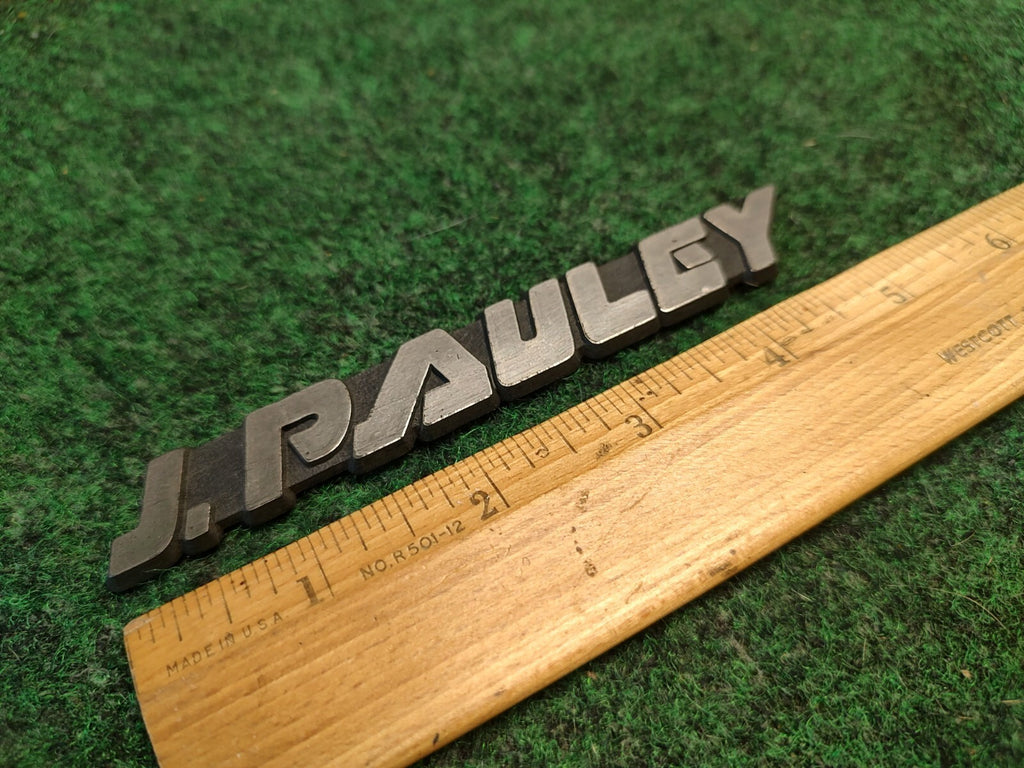 J. PAULEY Emblem Logo Name Plate Decal BADGE NAMEPLATE 4S4