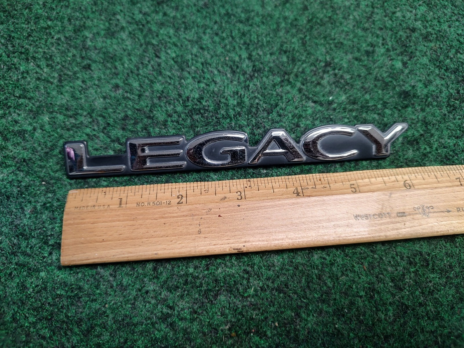 Subaru OEM Legacy Chrome Emblem Badge Logo Nameplate Name Plate Insignia 2S9