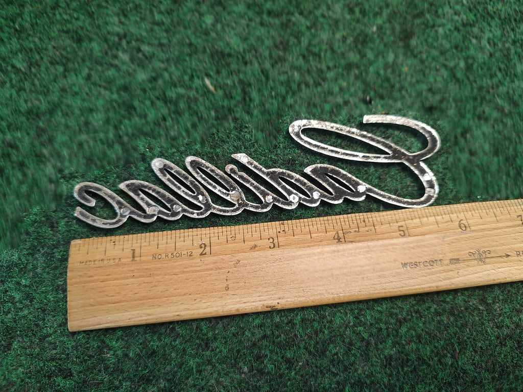 Cadillac Chrome Plastic 6inch Emblem Badge Logo Nameplate Name Plate 3S4