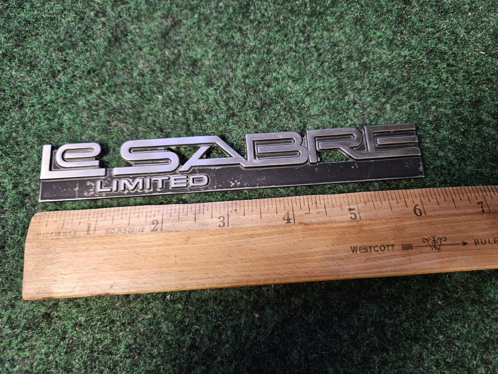 Vintage Buick LeSabre Limited Emblem Badge OEM 80s 90s Metal Trim Nameplate 5M1